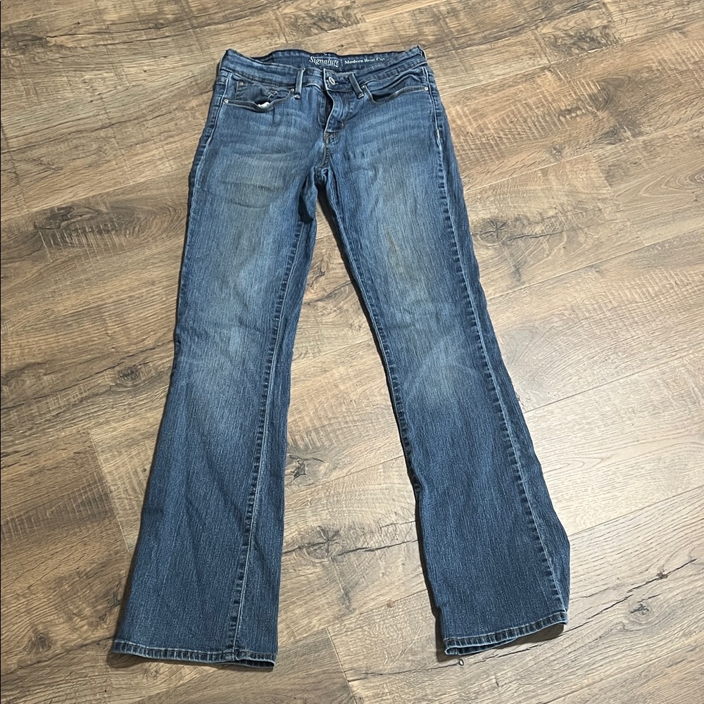 Signature by Levi Strauss Dark Blue Boot Cut Jeans